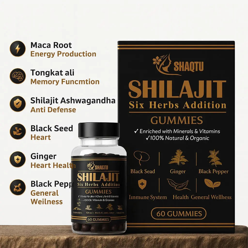 Shilajit Gummies Six Herbs – Natural Energy Booster