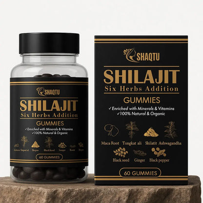 Shilajit Gummies Six Herbs – Natural Energy  Booster