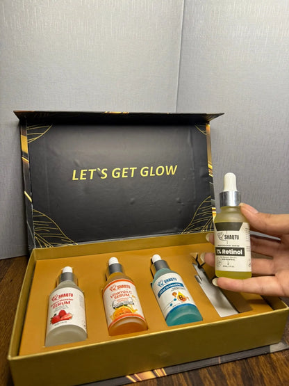 Shaqtu Serums Kit – 4 Serums for Brightening,