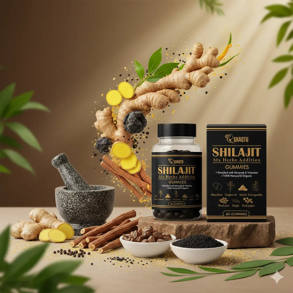 Shilajit Gummies Six Herbs – Natural Energy  Booster